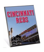 MLB Cincinnati Reds Stadium Premium 8&quot; x 10&quot; Solid Wood Easel Sign - £7.95 GBP