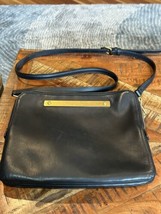 Marc Jacobs New York Unisex Black Leather Adjustable Strap Crossbody Bag - £35.03 GBP