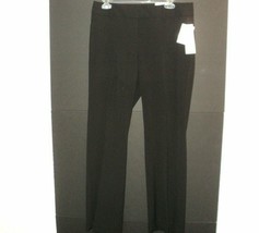NEW Charter Club Dress Pants Size 10 Petite Black Curvy Fit Tummy Slimming - £18.46 GBP