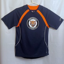 MLB Detroit Tigers 1960s Logo Polyester T-Shirt Men&#39;s Large L Blue / Orange - £5.28 GBP