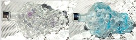 Vintage Wine Grape Cluster Shape Bottle Glass Decanter Screw Cap 6 In Se... - $32.14