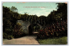 Delaware Avenue Stone Bridge Buffalo New York NY 1907 DB Postcard S15 - £2.33 GBP