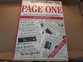 THE NEW YORK TIMES PAGE ONE 1920-1987 COFFEE TABLE HC BOOK WITH DJ 1987 ... - £8.39 GBP