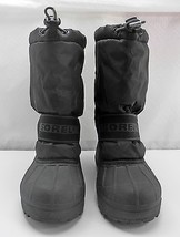 Sorel Black Snow Chariot Winter Boots - Drawstring Top-Removable Liners - Size 6 - £18.19 GBP