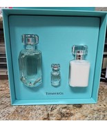 New Tiffany &amp; Co. Signature 3-Piece Giftset 2.5oz &amp;0.17oz Parfum, 3.4oz ... - $114.99