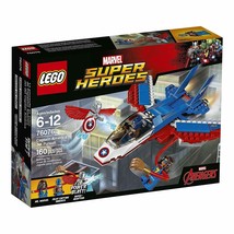 LEGO Super Heroes Captain America Jet Pursuit 76076 Building Kit (160 Pi... - $168.29