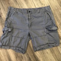 Polo Ralph Lauren Gray Shorts Sz 42 Cargo Classic Fit Flat Front Chino 9&quot; Drill - £21.12 GBP