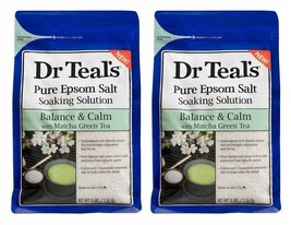 (Pack of 2) Dr. Teal&#39;s Balance &amp; Calm Epsom Salt with Matcha Green Tea -... - £23.34 GBP