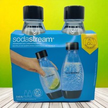 2 PACK Soda Stream Dishwasher Safe Carbonating Bottle Black .5 Liter EXP... - €20,40 EUR
