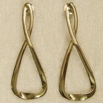 Avon Infinity Loop Pierced Earrings Bold Statement Nickel Free ✿ Huge VTG 1980s - £15.78 GBP