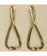 Avon Infinity Loop Pierced Earrings Bold Statement Nickel Free ✿ Huge VT... - £15.53 GBP