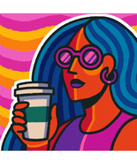 Digital Wall Art - Title: I Ordered A Coffee Today - $4.49