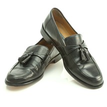 Johnston Murphy Black Leather Tassel Loafers Dress Shoes Mens 9 M Made i... - £23.57 GBP