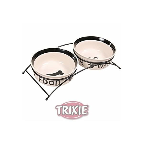 Trixie Eat on Feet Two Ceramic Dog Bowl Set, 0.25 Litre  - $38.00