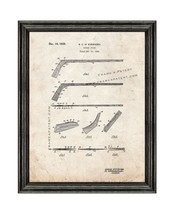 Hockey Stick Patent Print Old Look with Black Wood Frame - £19.57 GBP+