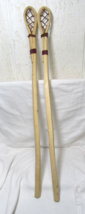 Native American Boy Men&#39;s Seminole Creek Stickball Game Ball Sticks 36.5... - $108.90