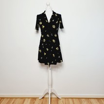 Urban Outfitters - Archive Navy &amp; Yellow Blossom Mini Tea Dress - XS - RRP £45 - £23.01 GBP