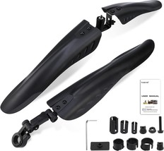 Tagvo Bike Mudguard Set For 24/26/27.5 Inch, 3 Pcs\.-Universal Full Cover - £31.65 GBP