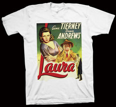 Laura T-Shirt Otto Preminger, Gene Tierney, Dana Andrews, Clifton Webb, cinema - $17.50+
