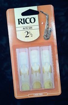 D&#39;Addario Rico Alto Saxopphone Reeds 2.5 Strength 3 Count Pack - £5.58 GBP