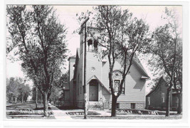 First Baptist Church Sibley Iowa 1950c RPPC real photo postcard - £5.43 GBP