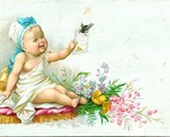 Advertising Trade Card Little Girl Fort Wayne Winger&#39;s Anti Washboard So... - $8.86