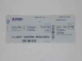 Shaun O&#39;Hara Cleveland Browns Airline Boarding Pass NFL 2002 - $9.89