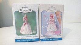 Set of 2 Hallmark Keepsake Barbie Birthday Wishes &amp; Po Peep Ornaments 19... - £11.66 GBP