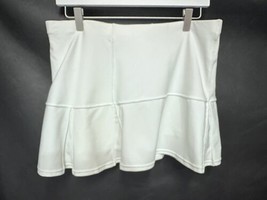 Nike Women&#39;s Fit Dry Crisp White Tennis Golf Skirt Skort Shorts M - $17.79
