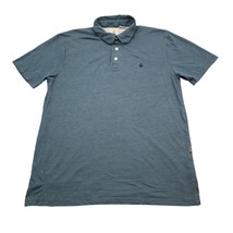 Volcom Shirt Mens M Gray Short Sleeve Collared Embroidered Logo Button Polo - £20.49 GBP