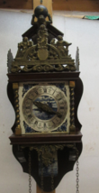Vintage Franz Hermle Clock HOLLAND made with German parts wood &amp; Brass - £205.39 GBP