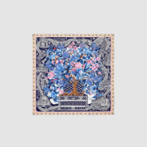 (W) Louis Vuitton Jardin Des Plantes Square 90 Blue - $799.98