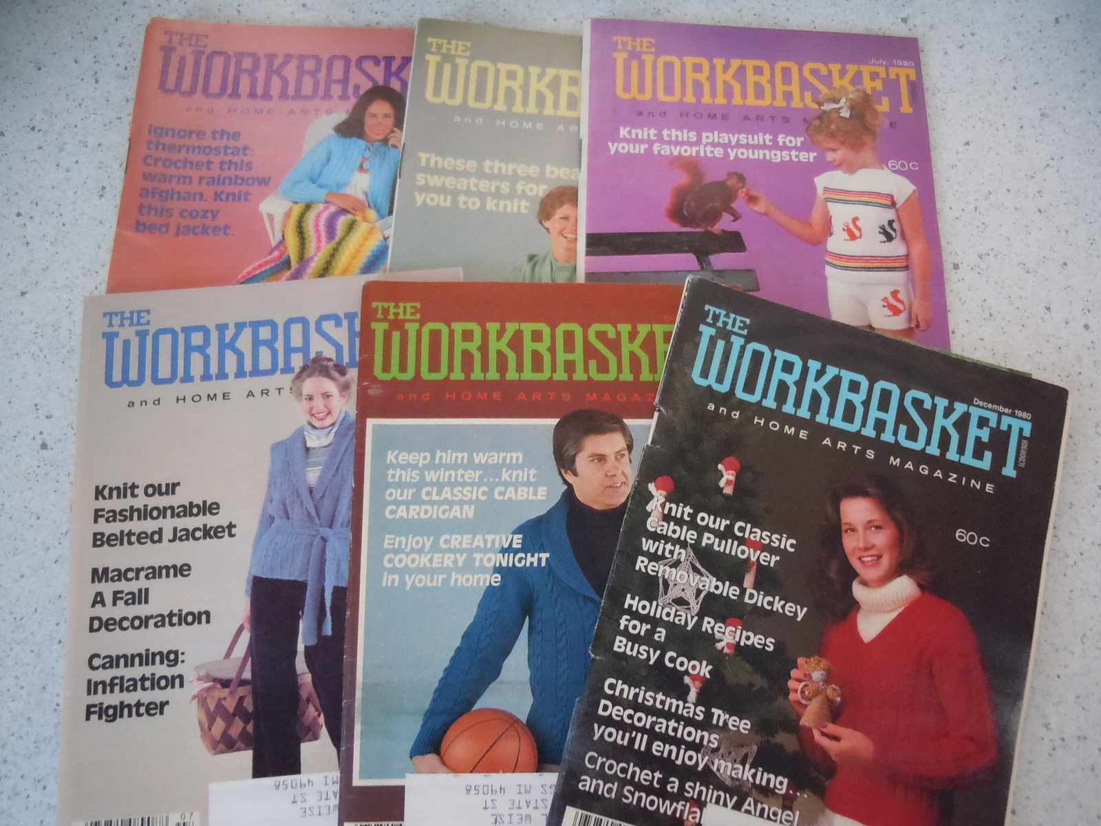 The Workbasket 1980 Craft Magazines 6 Issues - $3.99