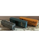 Set Of 3 Marx HO Scale Freight Cars: Santa Fe 3281, B&amp;M 77000, &amp; Lehigh 109 - $552.96 MXN