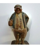 Charles Dickens ANRI Mr Pickwick Vintage Hand Carved Wooden Figurine 192... - £56.08 GBP