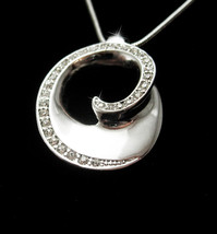 Modernist Letter C Necklace faux Diamond necklace personalized initial Friendshi - $55.00