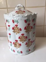 A NORA FENTON DESIGN Lidded Canister Jar Hand Decorated in Hong Kong 5-1... - $24.75