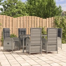  Garden Dining Set Grey PE rattan Large Garden Dining Set - $25,098.64 MXN