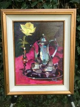 Neil Boyle Original Modern Impressionist Disney Artist Still Life Oil On Board - £1,117.70 GBP
