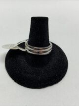 Stainless Steel Mens Double Wedding Band Ring Size 8 KG Fashion Jewelry - $14.85