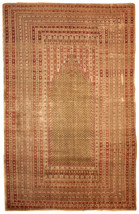 Hand made antique Turkish Ghurdes rug 4.10&#39; x 7.3&#39; ( 152cm x 222cm ) 1870s 1B427 - £2,801.71 GBP