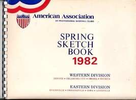 AMERICAN ASSOCIATION-1982-SPRING SKETCH BOOK EX - $18.62