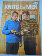 Coats & Clark's Knits for Men Sweaters and Accessories Pattern Booklet 1962 - $2.99