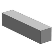 Carbon Steel Square Bar,24 In L,3/4 In W - $41.99