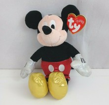 Ty Disney Sparkle Mickey Mouse 7&quot; Minnie Bean Bag Plush Collectible - £9.60 GBP