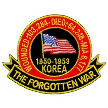 Korea The Forgotten War Patch Black &amp; Yellow 3&quot; - £7.95 GBP