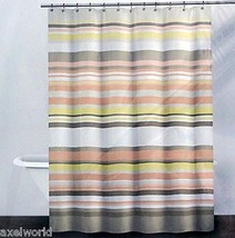 Dkny "Crosby Stripe"1 Pc Shower Curtain Pale Sorbet Fabric 72x72 ~Bnip~ - $44.54