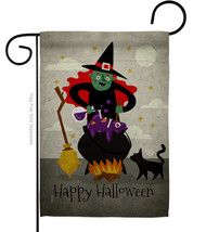 Casting Spells Garden Flag Halloween 13 X18.5 Double-Sided House Banner - £15.96 GBP