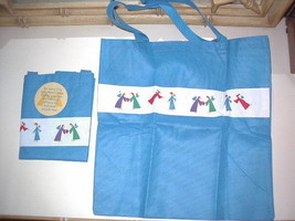 ANGELS Totes Reusable Bag Blue TWO - $9.99