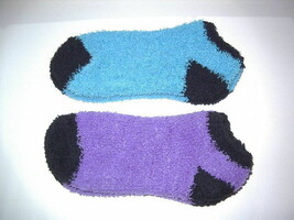 Fuzzy Warm Womens Slipper Socks Ladies Girls 2 pair - £7.83 GBP